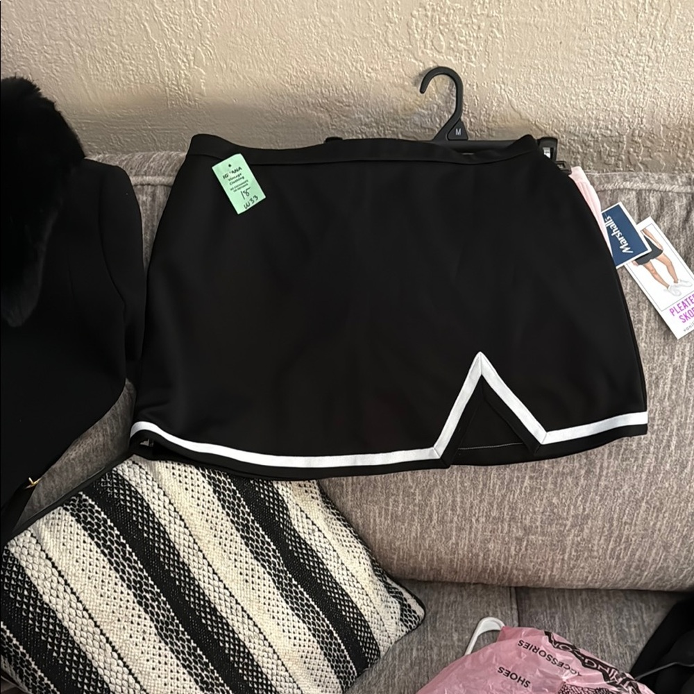 Black Skirt with White Trim